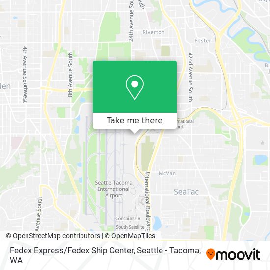 Mapa de Fedex Express / Fedex Ship Center