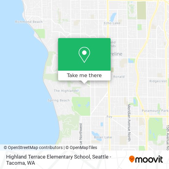 Highland Terrace Elementary School map