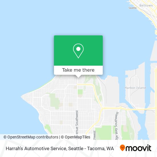 Harrah's Automotive Service map