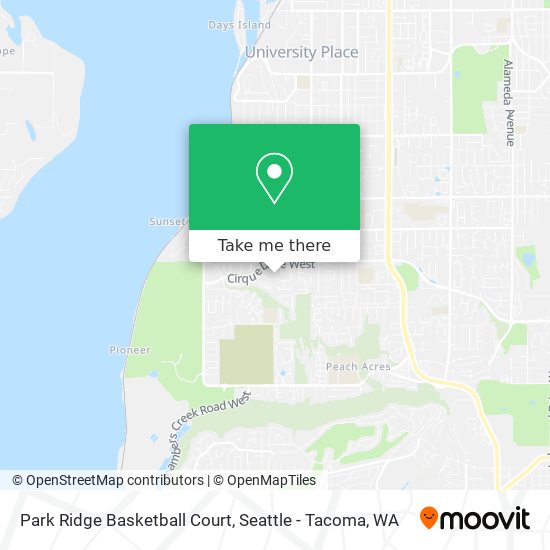 Park Ridge Basketball Court map
