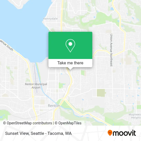 Sunset View map