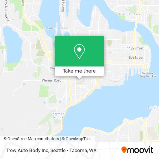 Trew Auto Body Inc map