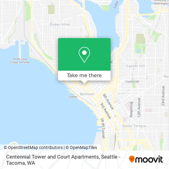 Centennial Tower and Court Apartments map