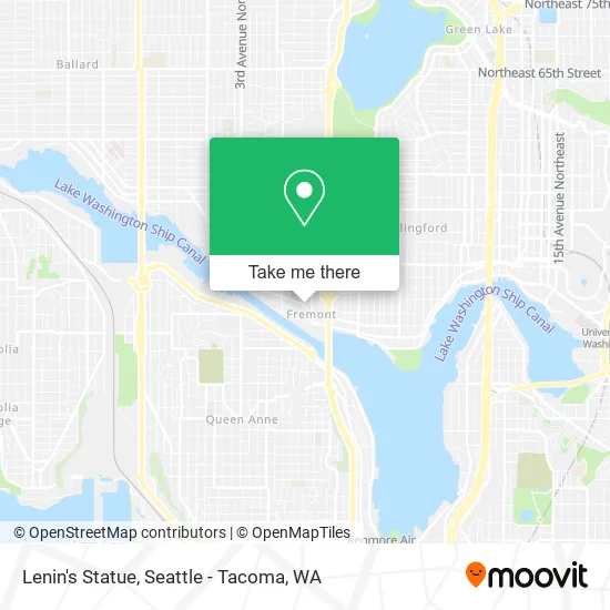 Mapa de Lenin's Statue