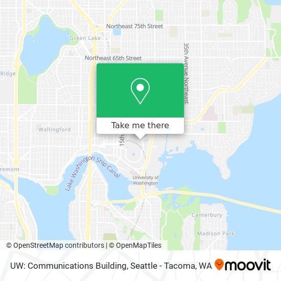 Mapa de UW: Communications Building