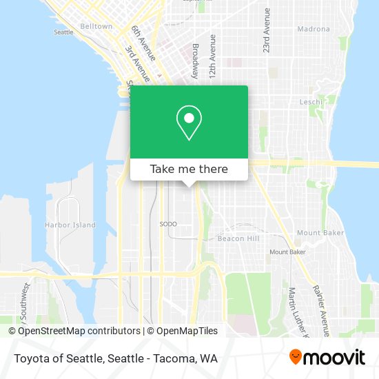 Mapa de Toyota of Seattle