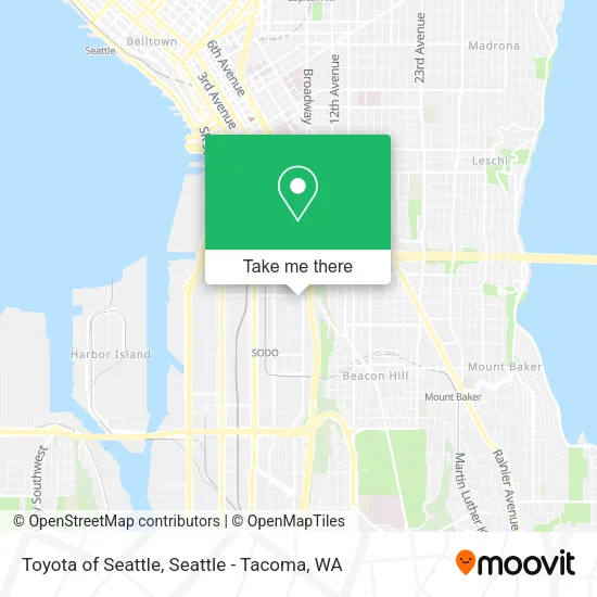 Toyota of Seattle map