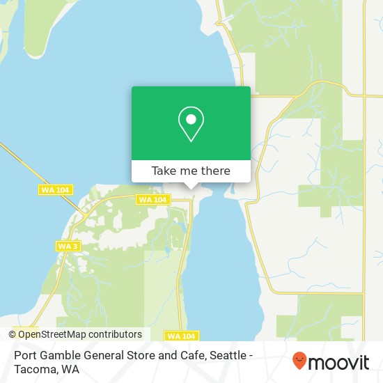 Port Gamble General Store and Cafe map