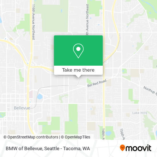 BMW of Bellevue map