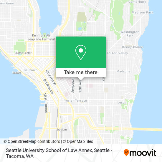 Seattle University School of Law Annex map