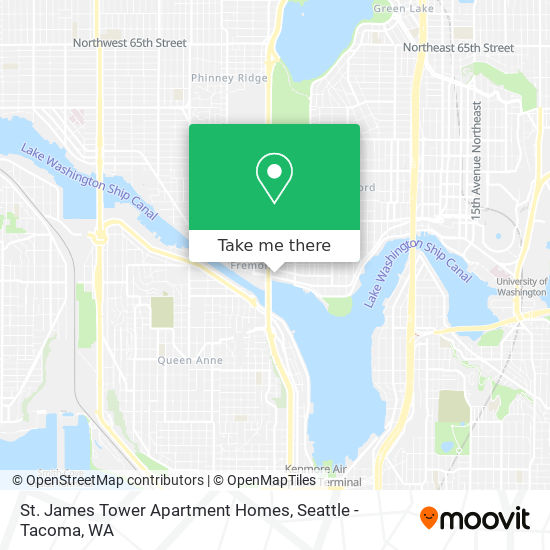 St. James Tower Apartment Homes map