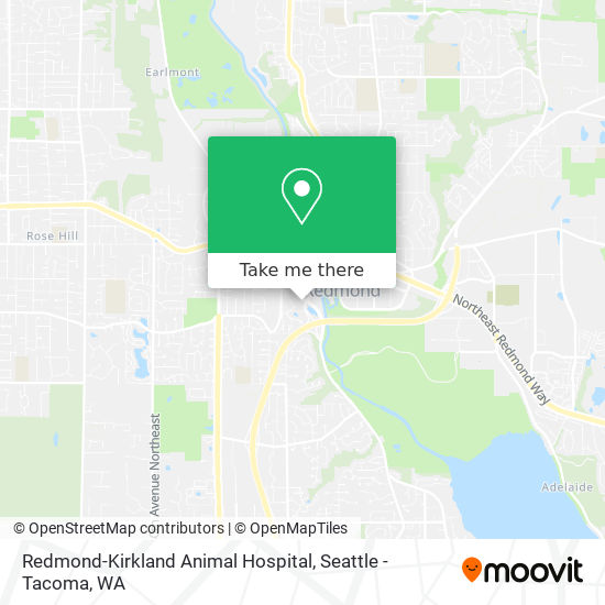 Redmond-Kirkland Animal Hospital map