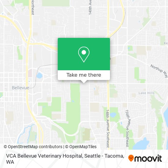 VCA Bellevue Veterinary Hospital map