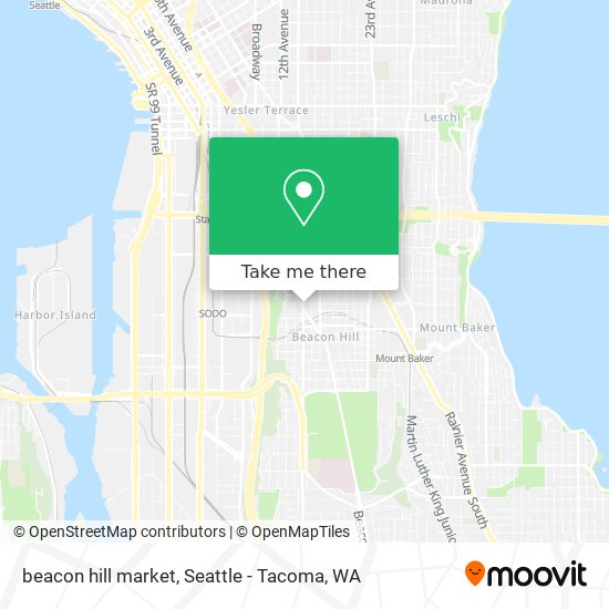 Mapa de beacon hill market