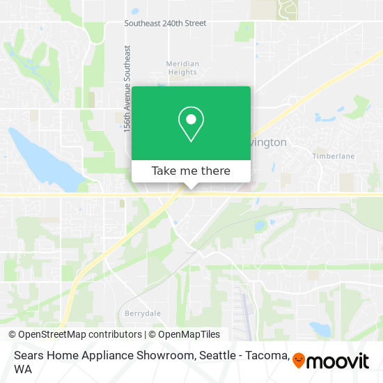 Sears Home Appliance Showroom map