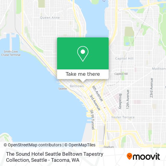 Mapa de The Sound Hotel Seattle Belltown Tapestry Collection