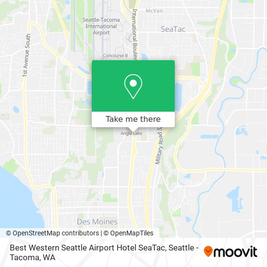 Mapa de Best Western Seattle Airport Hotel SeaTac
