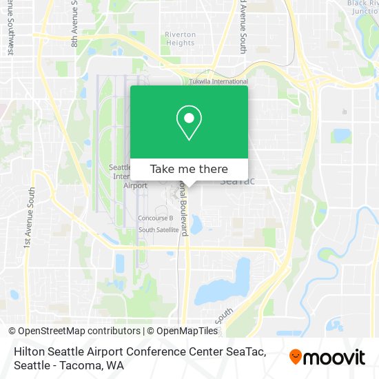 Hilton Seattle Airport Conference Center SeaTac map