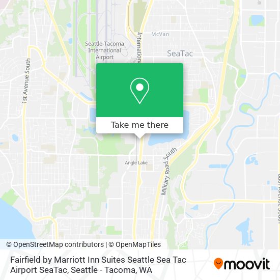 Mapa de Fairfield by Marriott Inn Suites Seattle Sea Tac Airport SeaTac