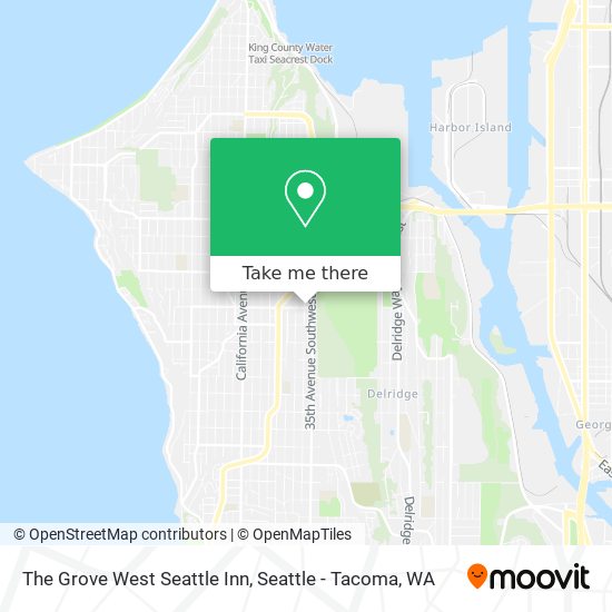 Mapa de The Grove West Seattle Inn