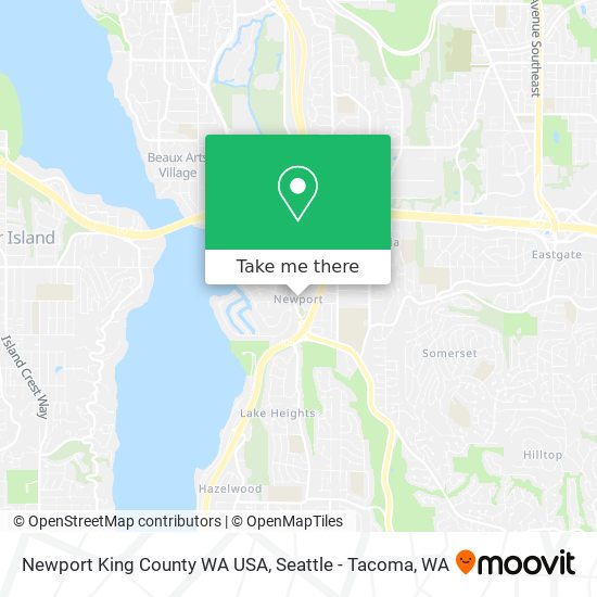 Mapa de Newport King County WA USA