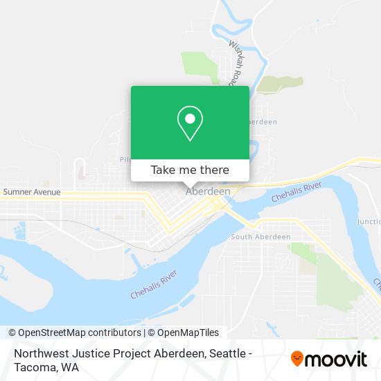 Mapa de Northwest Justice Project Aberdeen