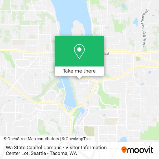Wa State Capitol Campus - Visitor Information Center Lot map