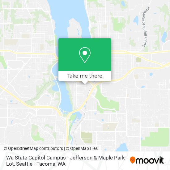 Mapa de Wa State Capitol Campus - Jefferson & Maple Park Lot