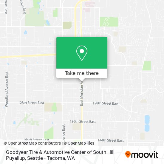 Goodyear Tire & Automotive Center of South Hill Puyallup map