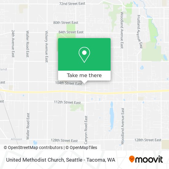 United Methodist Church map