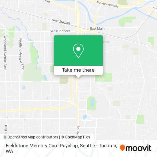 Fieldstone Memory Care Puyallup map