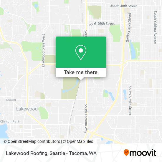 Lakewood Roofing map