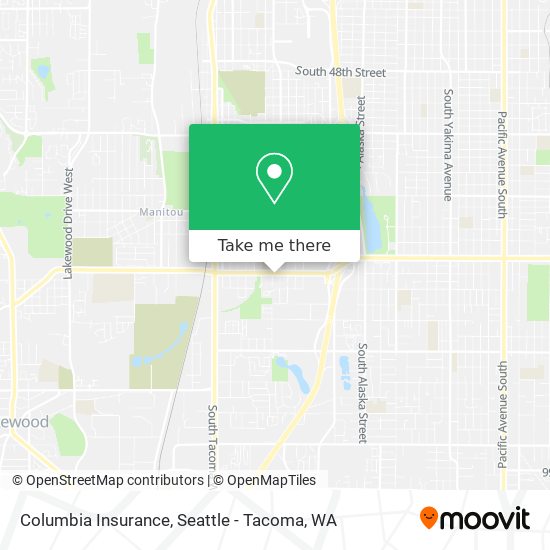 Columbia Insurance map