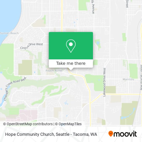 Hope Community Church map