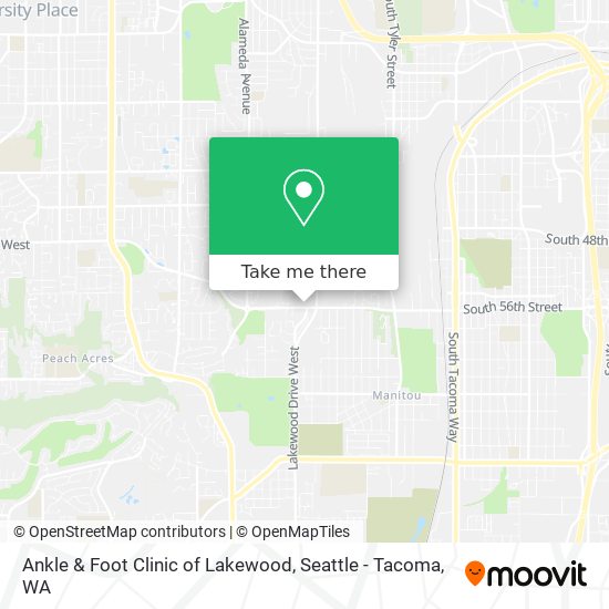 Mapa de Ankle & Foot Clinic of Lakewood