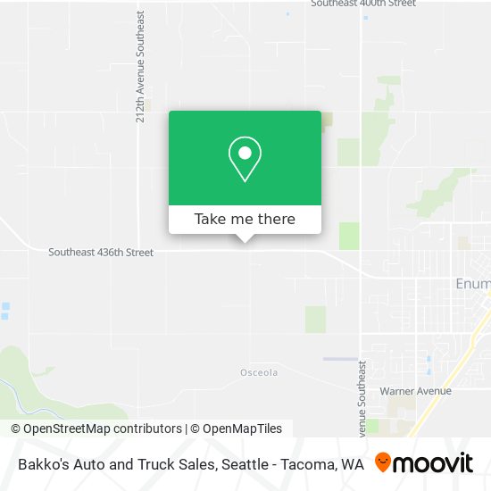 Bakko's Auto and Truck Sales map
