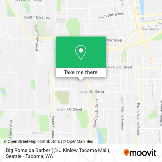 Big Rome da Barber (@ J Kinlow Tacoma Mall) map