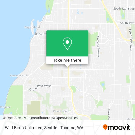 Wild Birds Unlimited map