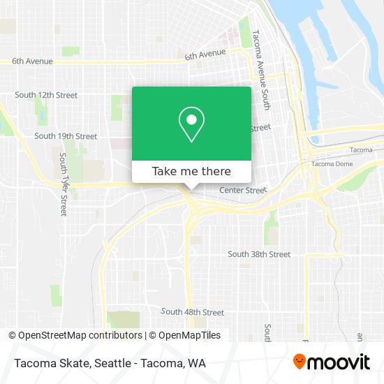 Tacoma Skate map