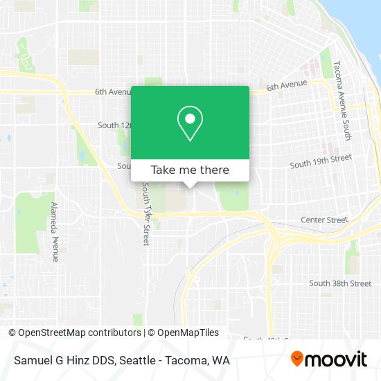 Samuel G Hinz DDS map