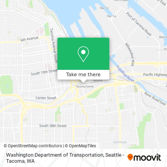 Mapa de Washington Department of Transportation