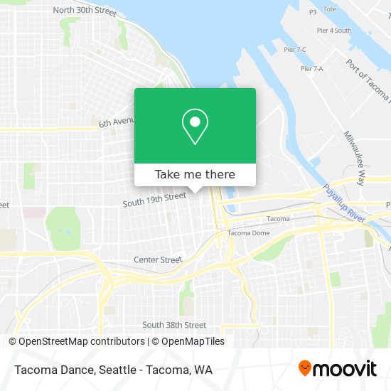 Tacoma Dance map