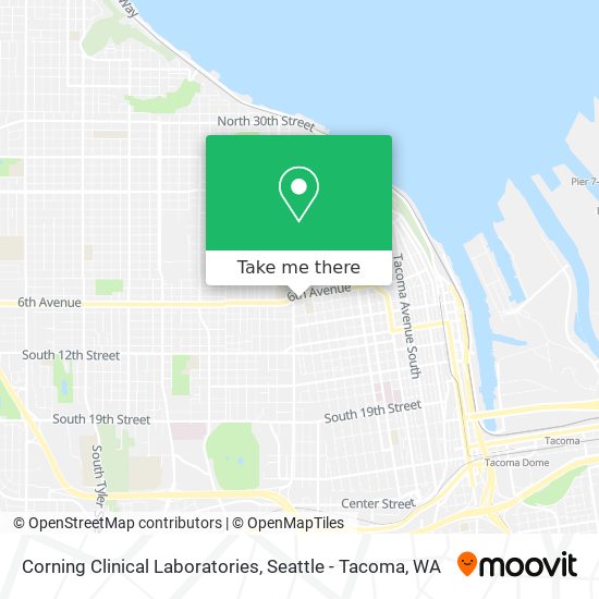 Mapa de Corning Clinical Laboratories