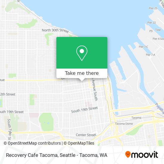 Recovery Cafe Tacoma map