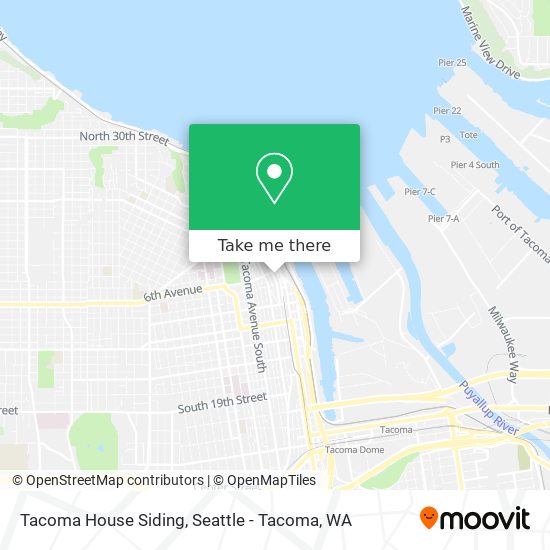 Tacoma House Siding map