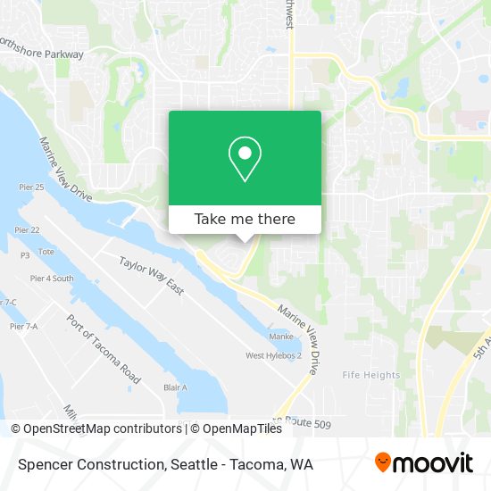 Spencer Construction map