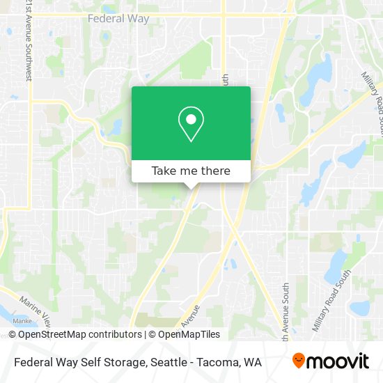 Federal Way Self Storage map