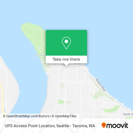 UPS Access Point Location map