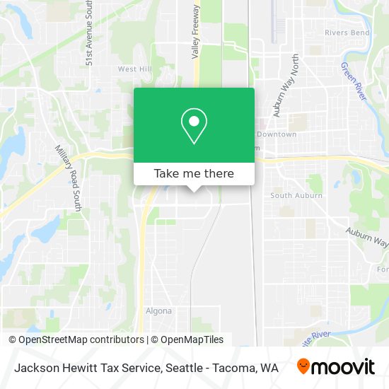 Jackson Hewitt Tax Service map