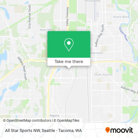 All Star Sports NW map